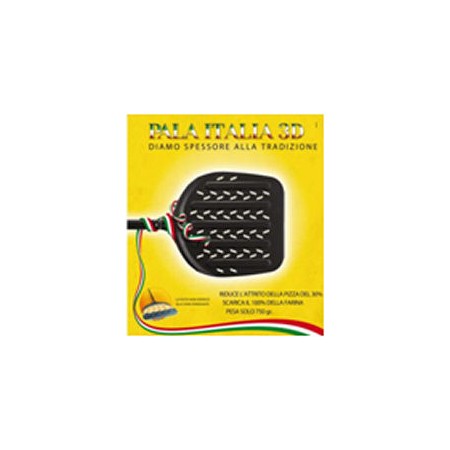 PALA FORGIATA NERA 'ITALIA 3D' CM.45